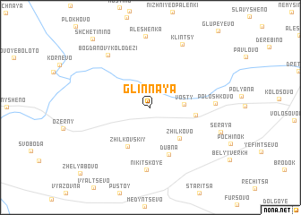 map of Glinnaya