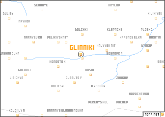 map of Glinniki