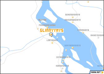 map of Glinnyy Mys