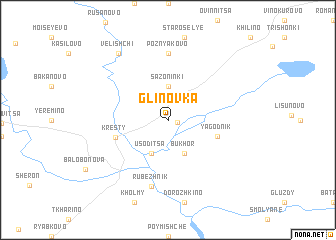 map of Glinovka