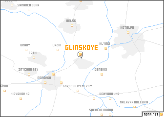 map of Glinskoye