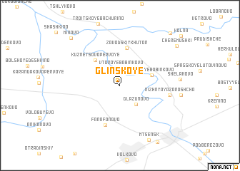 map of Glinskoye