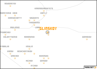 map of Glinskoy