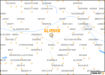 map of Glińsko