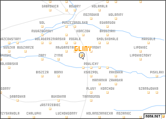 map of Gliny