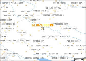 map of Glinzendorf