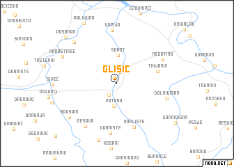 map of Glišić