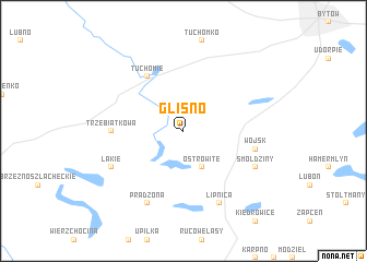 map of Gliśno