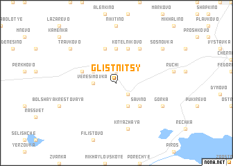 map of Glistnitsy