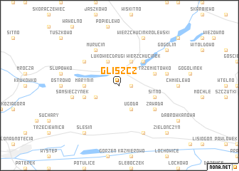 map of Gliszcz