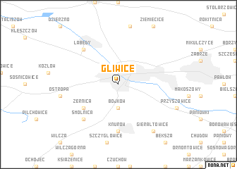 map of Gliwice