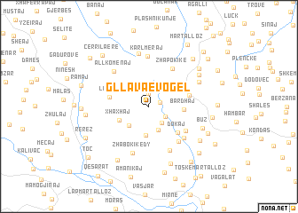 map of Gllava e Vogël