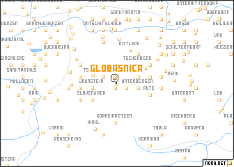 map of Globasnica