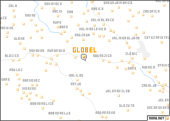 map of Globel