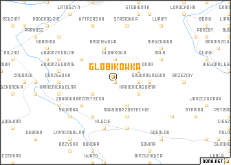 map of Głobikówka