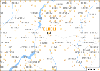 map of Globli