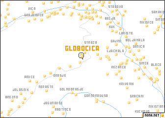 map of Globočica