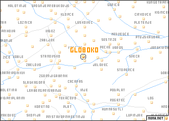 map of Globoko