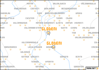 map of Glodeni