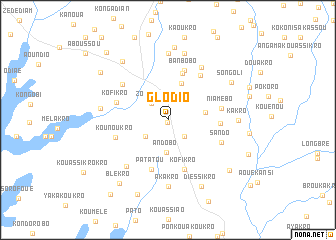 map of Glodio