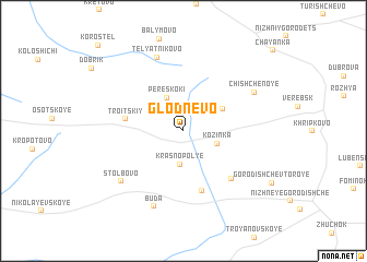 map of Glodnevo