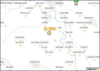 map of Glodu