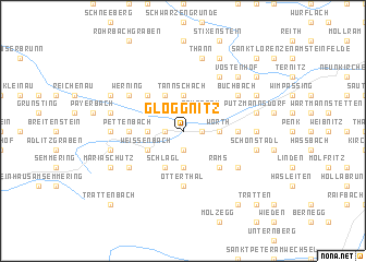 map of Gloggnitz