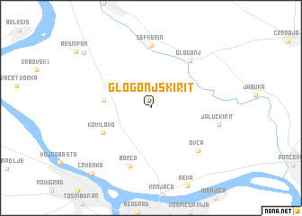 map of Glogonjski Rit