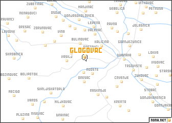 map of Glogovac