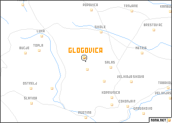 map of Glogovica
