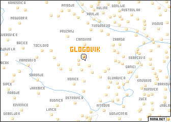 map of Glogovik