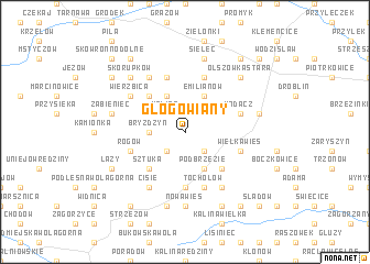 map of Głogowiany