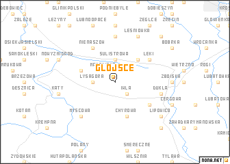 map of Głojśce