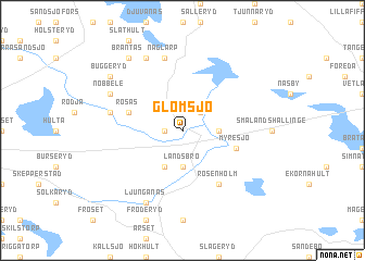 map of Glömsjö