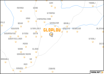 map of Gloplou