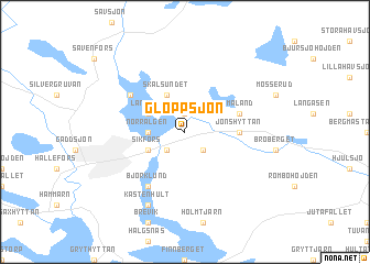 map of Gloppsjön