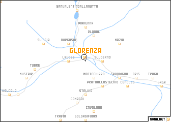 map of Glorenza