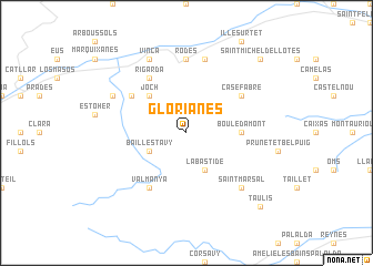 map of Glorianes