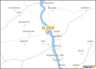 map of Glória