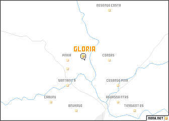 map of Glória