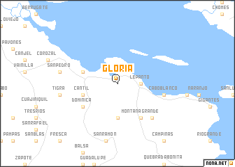 map of Gloria