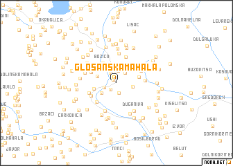 map of Glošanska Mahala