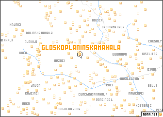 map of Gloškoplaninska Mahala