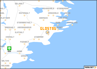 map of Glostad