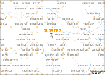 map of Gloster