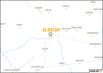 map of Gloster