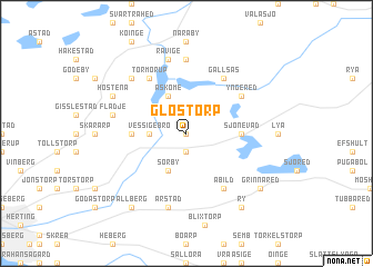 map of Glostorp