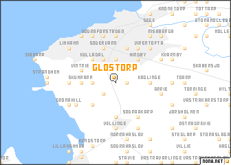 map of Glostorp