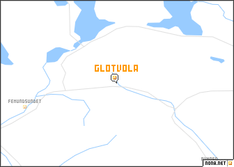 map of Gløtvola