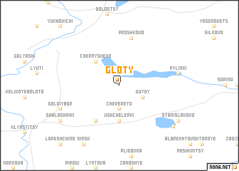 map of Gloty